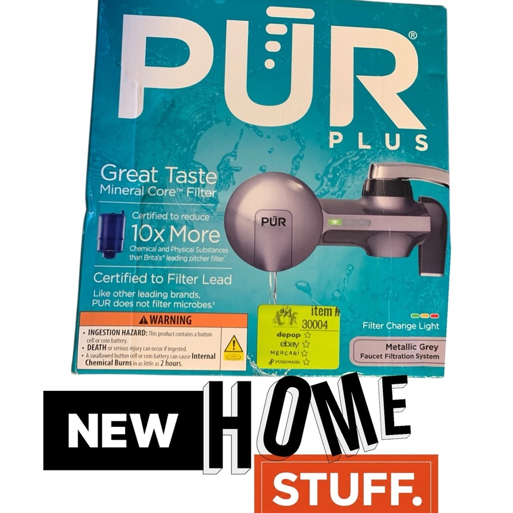 PUR Plus Metallic Gray Faucet Filter (item#30004)